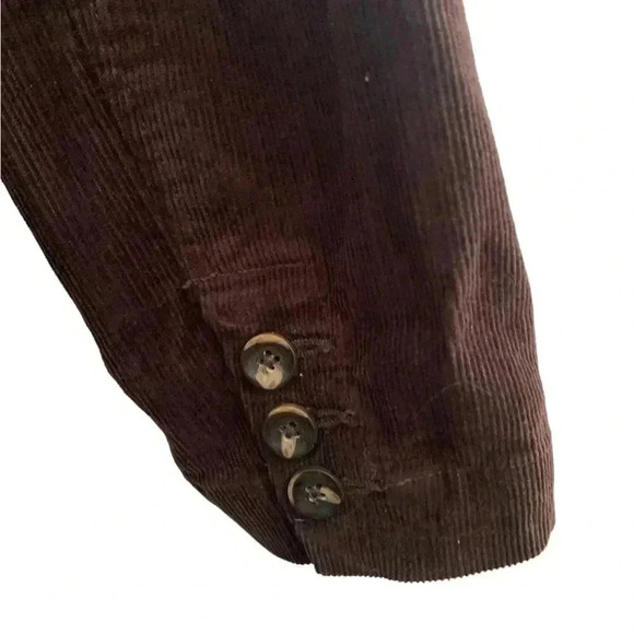 CAbi Down to Earth Dark Brown Corduroy Blazer Dark Academic Chic Jacket Size M - Picture 6 of 9